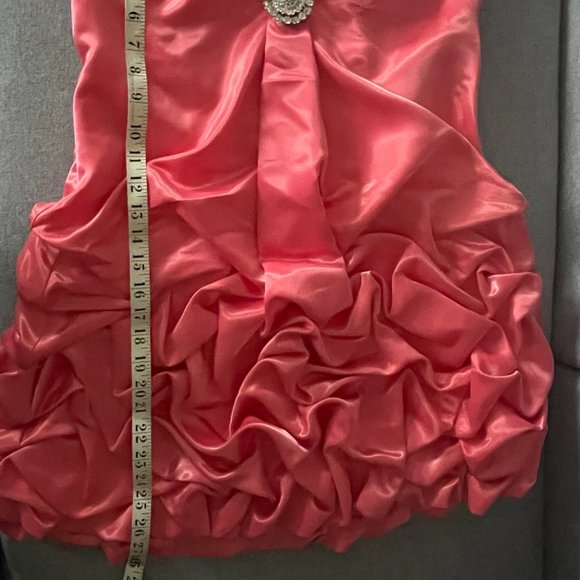 Pink Prom Dress corset tie back - Picture 6 of 9